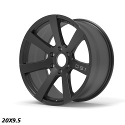 STROM OS1 felni 20x9.5 6x139.7 106.1 ET15, Full Szatén fekete
