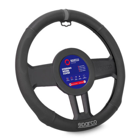 Steering wheel accessories SPARCO CORSA SPS136 kormány huzat, szürke (PVC, gumi) | race-shop.hu