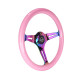 Akciók 3 küllős sportkormány NRG Classic, 350mm, fa, 38mm mélység, rózsaszín/neon | race-shop.hu