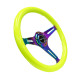 Akciók 3 küllős sportkormány NRG Classic, 350mm, fa, 38mm mélység, sárga/neon | race-shop.hu