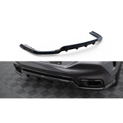 MAXTON DESIGN központi hátsó splitter BMW X6 M-PACK G06 FACELIFT-hez (függőleges sávokkal), fényes fekete, V1