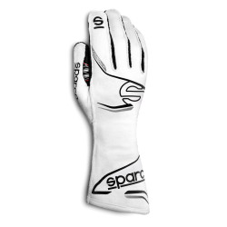 Race gloves Sparco ARROW+ with FIA (outside stitching) white