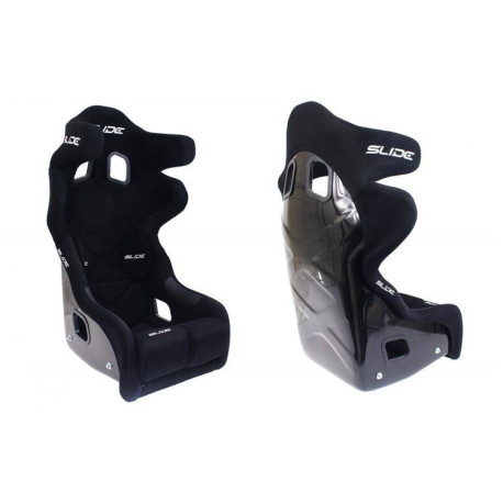 FIA homologizációval Versenyülés Slide RS7 FIA Szarvasbőr Fekete | race-shop.hu