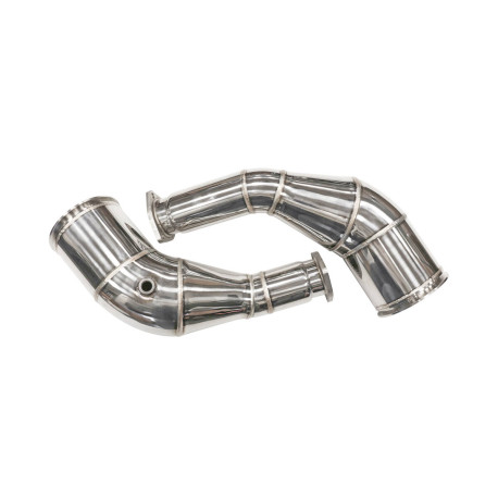 Down pipe, dump pipe RACES downpipe AUDI A7/S7 C8 RS7 MHEV quattro 2019+ modellekhez, 71 mm | race-shop.hu