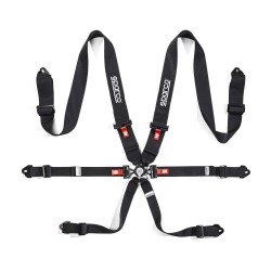 FIA 6 pontos sport biztonsági öv SPARCO COMPETITION H-3 STEEL 3" (76mm), fekete