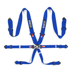 FIA 6 pontos sport biztonsági öv SPARCO COMPETITION H-3 STEEL 3" (76mm), kék