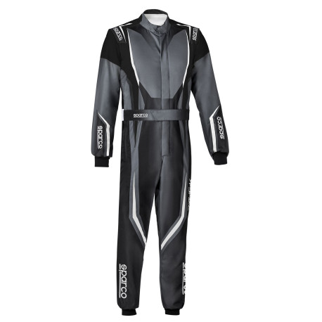 Overálok FIA gyerek verseny overál SPARCO PRIME-K ADVANCED, szürke/fekete | race-shop.hu