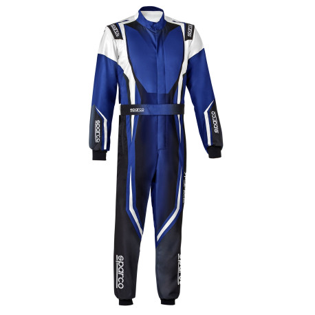 Overálok FIA gyerek verseny overál SPARCO PRIME-K ADVANCED, kék/fehér | race-shop.hu