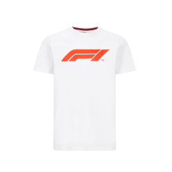 Férfi póló F1, fehér
