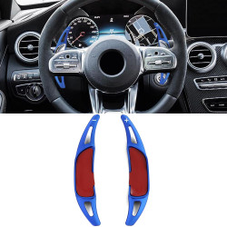 Alumínium váltók Mercedes AMG A35 A45 C43 C63 W205 S205, kék