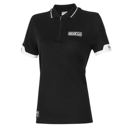 Pólók SPARCO cipzáros póló MY2024 női - fekete | race-shop.hu