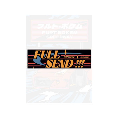Matricák FURTBOKEM öntapadós FULL SEND | race-shop.hu