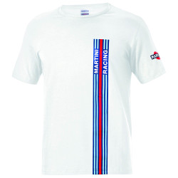 Póló SPARCO MARTINI RACING Stripes, fehér