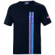 Póló SPARCO MARTINI RACING Stripes, fekete