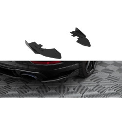 Hátsó oldalsó splitterek Audi RS3 Sedan 8V Facelift (Fekete-piros + fényes szárnyak)