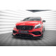 Body kitek és vizuális kiegészítők MAXTON DESIGN első splitter Mercedes-Benz A 45 AMG Aero W176 Facelift-hez, fekete + fényes flapsok | race-shop.hu
