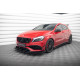 Body kitek és vizuális kiegészítők MAXTON DESIGN első splitter Mercedes-Benz A 45 AMG Aero W176 Facelift-hez, fekete-piros + fényes flapsok | race-shop.hu