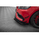 Body kitek és vizuális kiegészítők MAXTON DESIGN első splitter Mercedes-Benz A 45 AMG Aero W176 Facelift-hez, fekete-piros + fényes flapsok | race-shop.hu