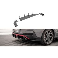 MAXTON DESIGN hátsó oldalsó splitterek Hyundai I30 Fastback N-Line Mk3 Facelift-hez, fekete + fényes flapsok