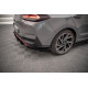 Body kitek és vizuális kiegészítők MAXTON DESIGN hátsó oldalsó splitterek Hyundai I30 Fastback N-Line Mk3 Facelift-hez, fekete-piros + fényes flapsok | race-shop.hu