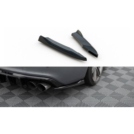 Body kitek és vizuális kiegészítők MAXTON DESIGN hátsó oldalsó splitterek Audi S5 Coupe 8T Facelift-hez, fényes fekete, V2 | race-shop.hu
