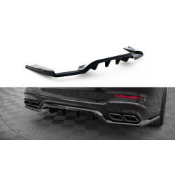 MAXTON DESIGN központi hátsó splitter Mercedes-AMG GLC 63 SUV X253-hoz (függőleges sávokkal), fényes fekete, V1