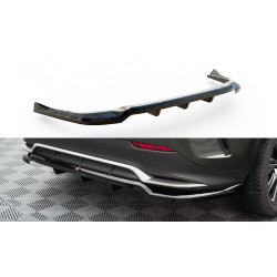 MAXTON DESIGN központi hátsó splitter Lexus NX F-Sport Mk2-höz (függőleges sávokkal), fényes fekete
