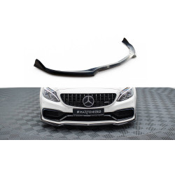 MAXTON DESIGN első splitter Mercedes-AMG C63 Sedan / kombi W205 / S205-höz, fényes fekete, V3