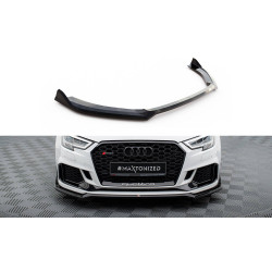MAXTON DESIGN első splitter Audi RS3 Sedan 8V Facelift-hez, fényes fekete, V4