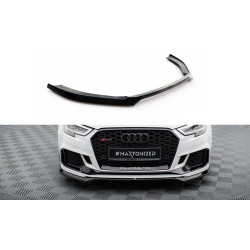 MAXTON DESIGN első splitter Audi RS3 Sedan 8V Facelift-hez, fényes fekete, V5