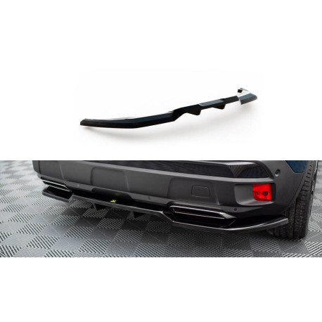 Body kitek és vizuális kiegészítők Központi hátsó splitter (függőleges sávokkal) Peugeot 3008 GT-Line Mk2 Facelift | race-shop.hu