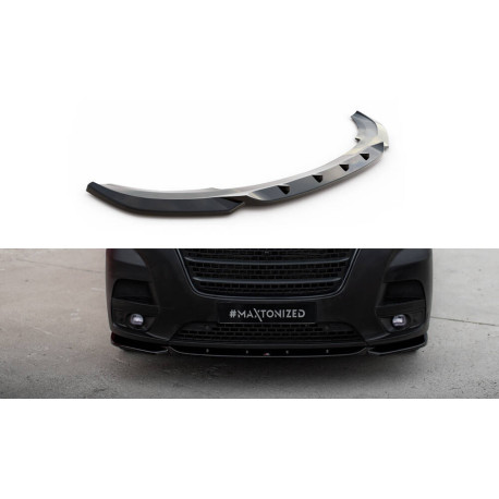 Body kitek és vizuális kiegészítők MAXTON DESIGN első splitter Renault Master Mk3 Facelift-hez, fényes fekete | race-shop.hu