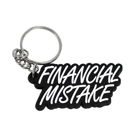 Kulcstartók PVC gumi kulcstartó "Financial Mistake" | race-shop.hu