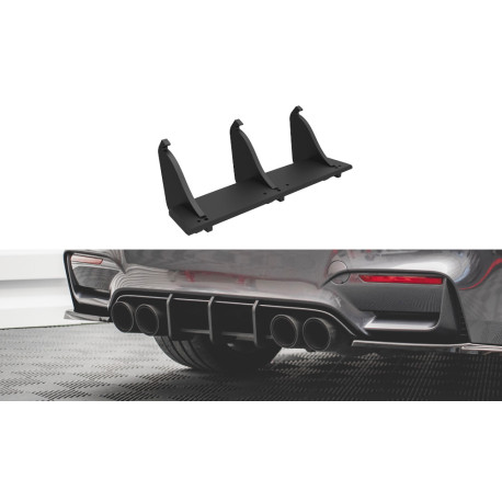 Body kitek és vizuális kiegészítők MAXTON DESIGN Street Pro hátsó diffúzor BMW M4 F82-höz, fekete | race-shop.hu