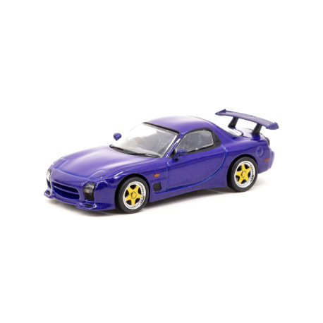 Car models TARMAC WORKS autó modell Mazda RX-7 FD3S Mazdaspeed A-Spec | Innocent Blue Mica | race-shop.hu