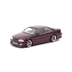 TARMAC WORKS autó modell 1/64 Toyota Chaser JZX100 Vertex | Lila metál