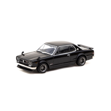 Car models TARMAC WORKS autó modell 1/64 Nissan Skyline 2000 GT-R (KPGC10) | Fekete | race-shop.hu