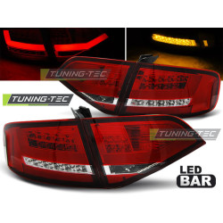 LED HÁTSÓ LÁMPÁK PIROS FEHÉR AUDI A4 B8 08-11 SEDAN