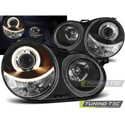 HEADLIGHTS ANGEL EYES FEKETE VW POLO 9N 11.01-04.05