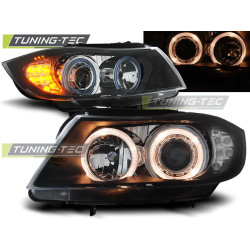 FÉNYSZÓRÓ ANGEL EYES FEKETE LED IRÁNYJELZŐ BMW E90/E91 03.05-08.08