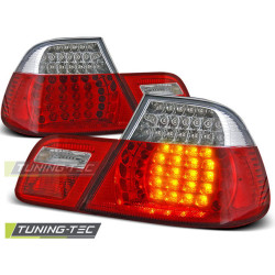 LED HÁTSÓ LÁMPÁK PIROS FEHÉR BMW E46 04.99-03.03 COUPE