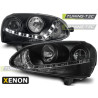 XENON HEADLIGHTS DAYLIGHT BLACK fits VW GOLF 5 03-08