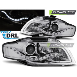 FÉNYSZÓRÓ TRUE DRL KRÓM AUDI A4 B7 11.04-03.08