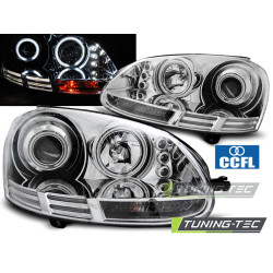 FÉNYSZÓRÓ ANGEL EYES CCFL KRÓM VW GOLF 5 10.03-09