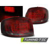 LED TAIL LIGHTS RED SMOKE fits AUDI A3 08-12