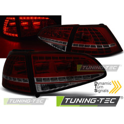 LED HÁTSÓ LÁMPÁK SPORT PIROS FÜSTSZÍNű SEQ VW GOLF 7 13-17