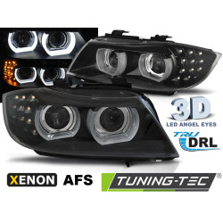 XENON FÉNYSZÓRÓ LED DRL FEKETE AFS BMW E90/E91 09-11