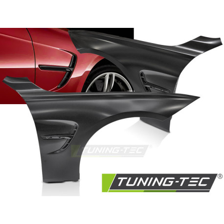 Body kitek és vizuális kiegészítők SÁRVÉDő ÍVEK SPORT STÍLUS OLDALSÓ NYÍLÁSSAL FEKETE F30 F31 11-18 | race-shop.hu