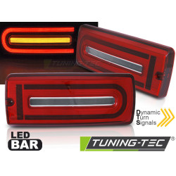 LED BAR HÁTSÓ LÁMPÁK PIROS FEHÉR MERCEDES W463 G-CLASS 90-18