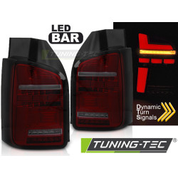 LED BAR HÁTSÓ LÁMPÁK PIROS FÜSTSZÍNű SEQ VW T5 10-15